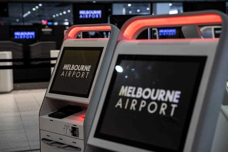 check-in counters at the Domestic Airport in Melbourne