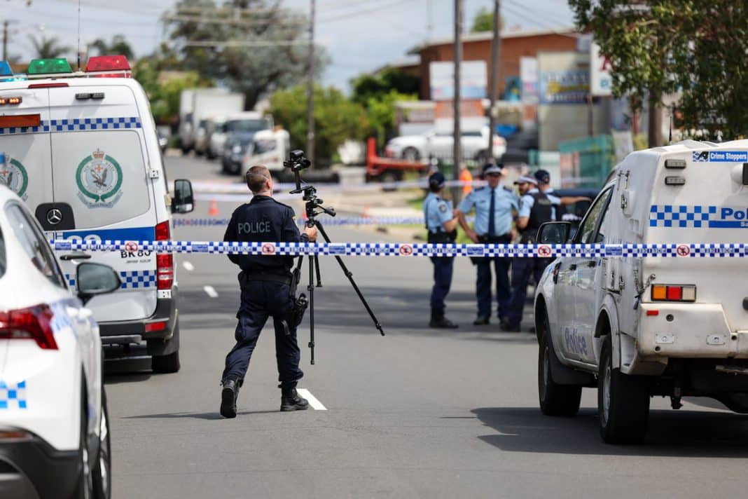 Man gunned down in front of son outside Sydney gym