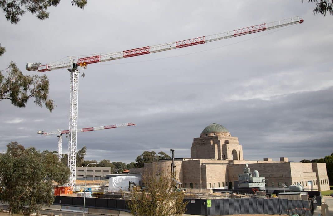 Kids nickname war memorial cranes Duffy and Teddy