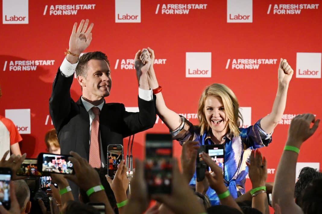 Euphoria and relief as Chris Minns leads Labor to win