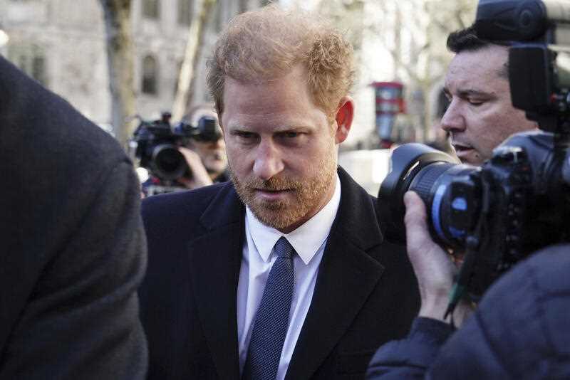 Prince Harry arrives at the Royal Courts Of Justice, in London, Monday, March 27, 2023.