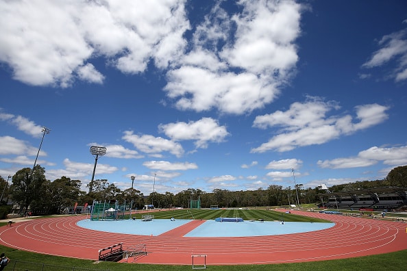 General View of AIS Athletics Track in Canberra