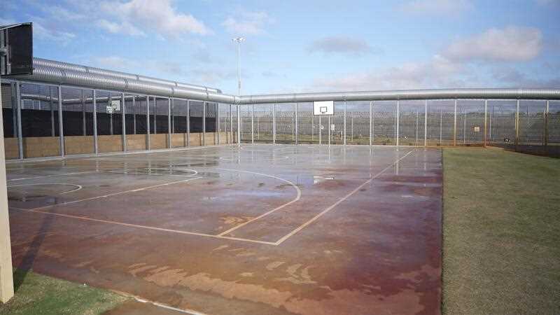 A supplied undated video screenshot obtained in July 2022 shows facilities in a new standalone youth detention facility at Casuarina Prison in Perth.