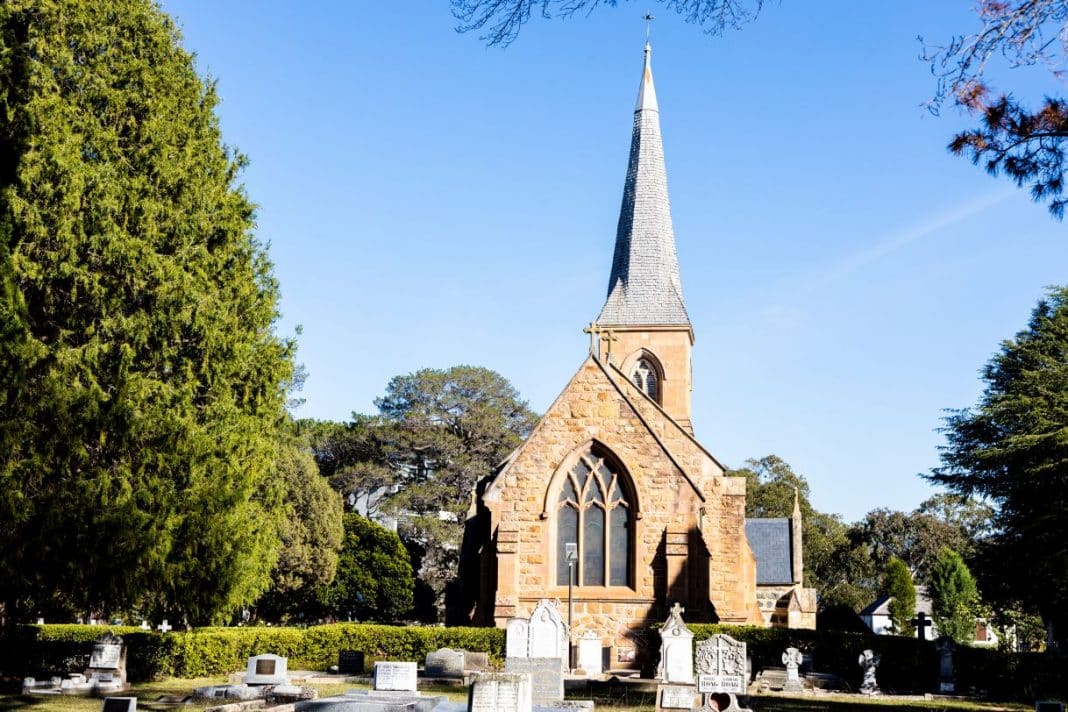historic sandstone church in Canberra