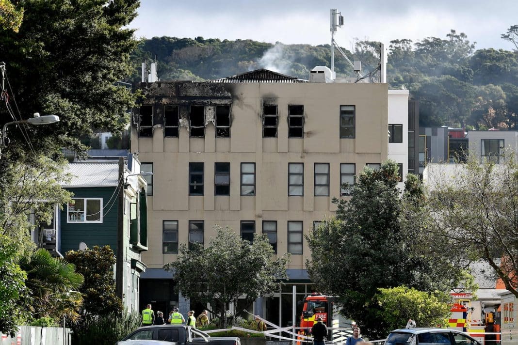 Police treating New Zealand hostel fire as suspicious