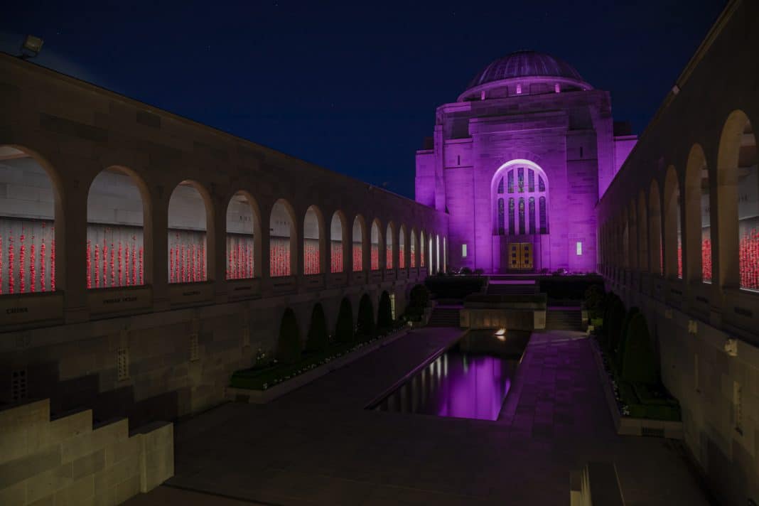 The Australian War Memorial will be illuminated in royal purple for the coronation of Charles III. Photo supplied