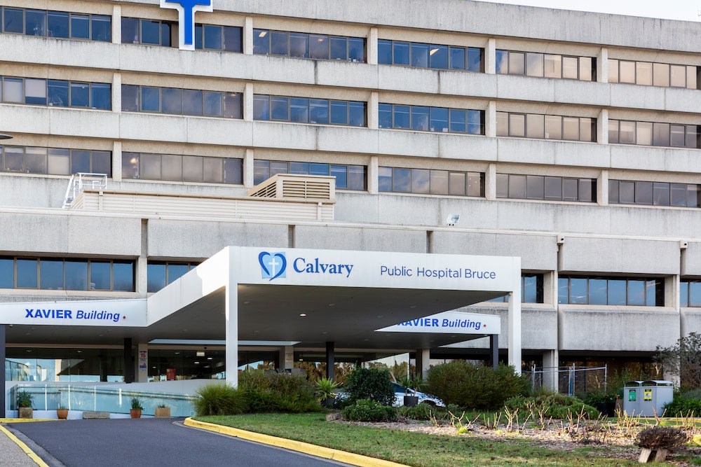 Calvary Hospital main entrance. Photo: Kerrie Brewer