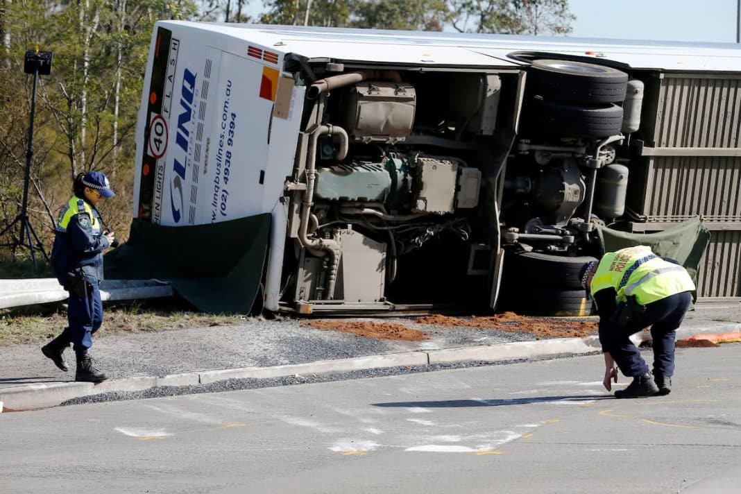 Ten killed in NSW Hunter bus crash, driver arrested