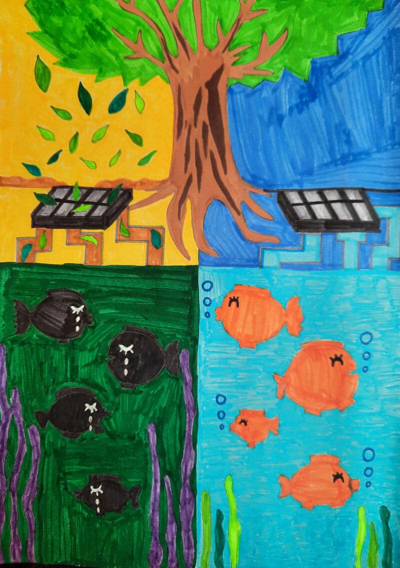Ministers Prize - Ji-Won-Hwang, Amaroo School - 1st Prize, Leaves & grass clippings category, Years 5 & 6