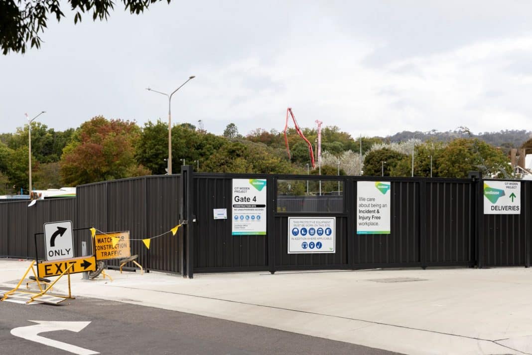 CIT Woden construction site. Photo: Kerrie Brewer