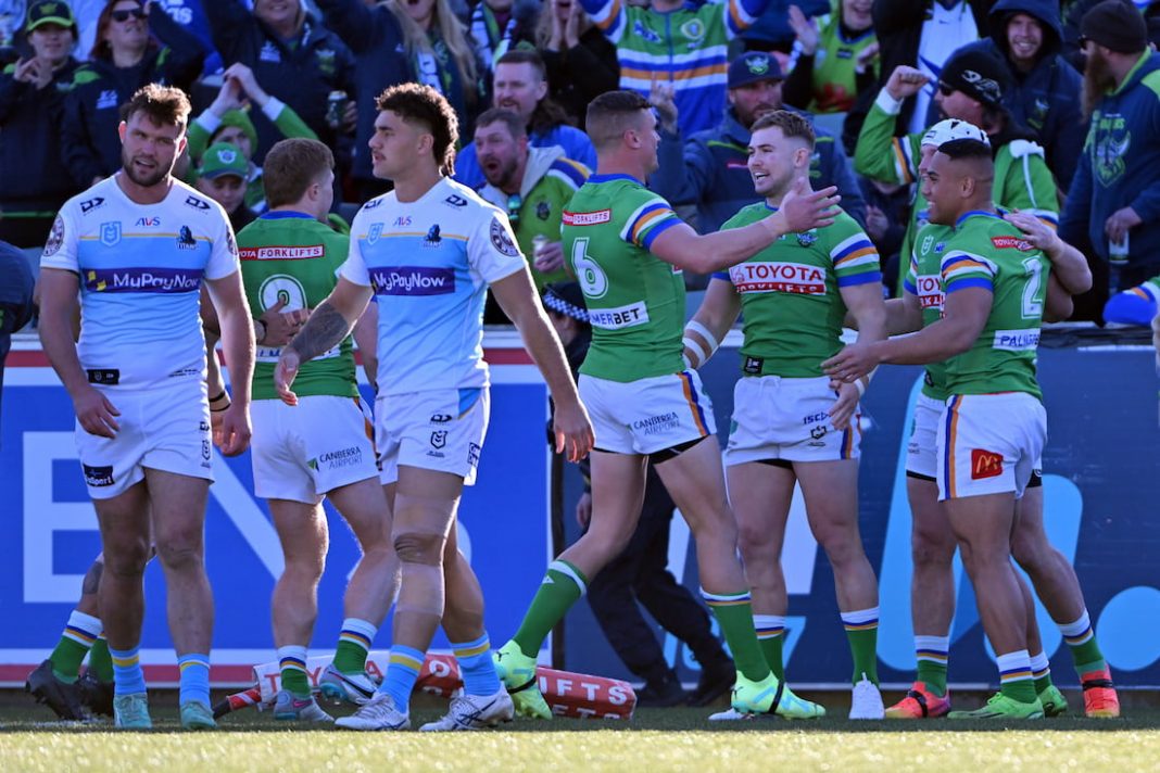 Canberra hold off Titans, move to fifth on NRL ladder