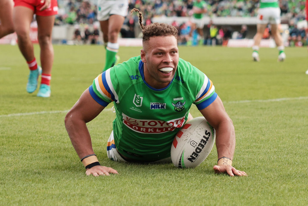 Canberra Raiders Rugby League Jersey Green : : Fashion