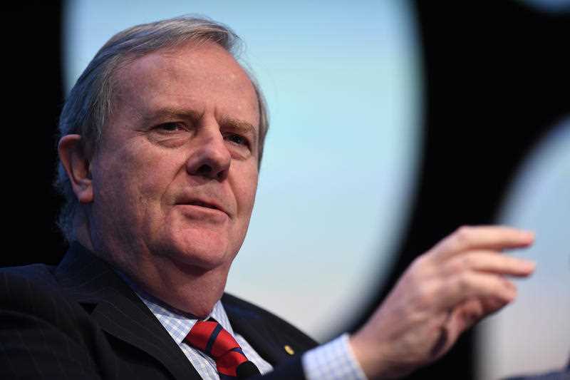 Former Treasurer and Chairman of the Future Fund, Peter Costello at a summit in 2020