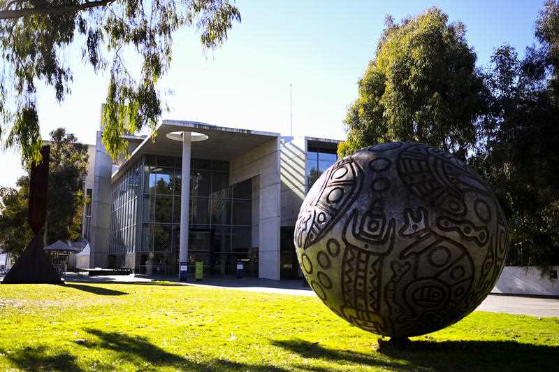 A general view of the National Gallery of Australia in Canberra
