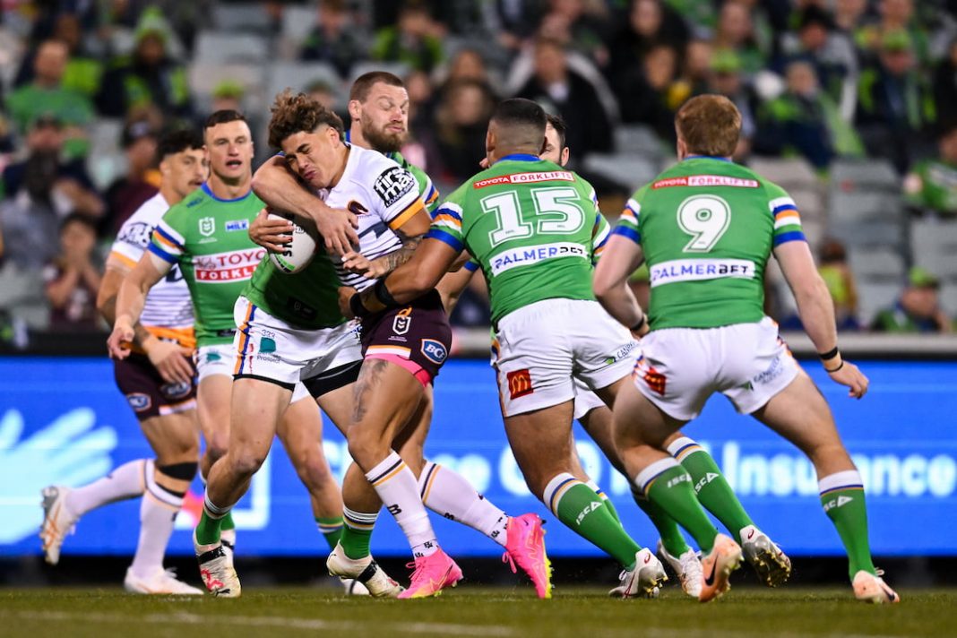 Broncos down Raiders, close in on NRL minor premiership