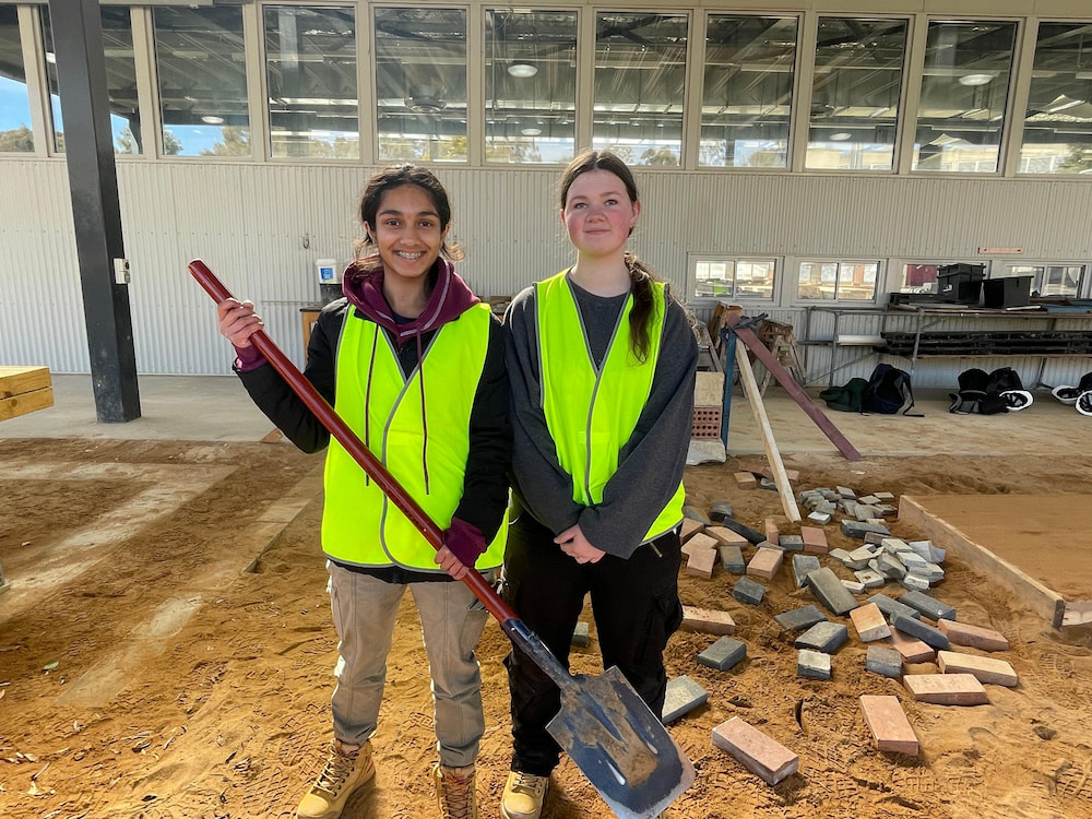 The girls were guided through carpentry, landscaping, concreting, tiling, painting, plastering, and brick laying. “A day like Try a Trade is important to show young women what’s possible,
