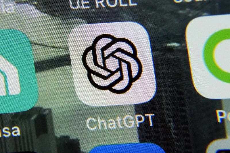 The ChatGPT app is displayed on an iPhone