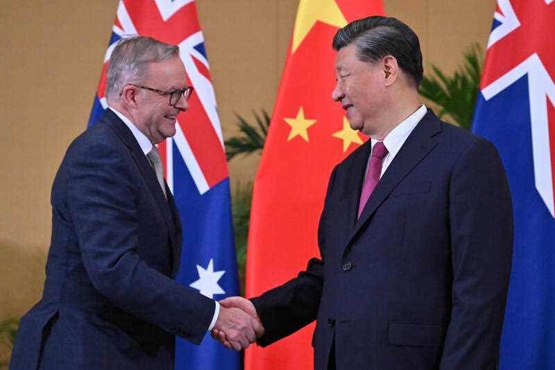 Australia’s Prime Minister Anthony Albanese meets China’s President Xi Jinping in a bilateral meeting