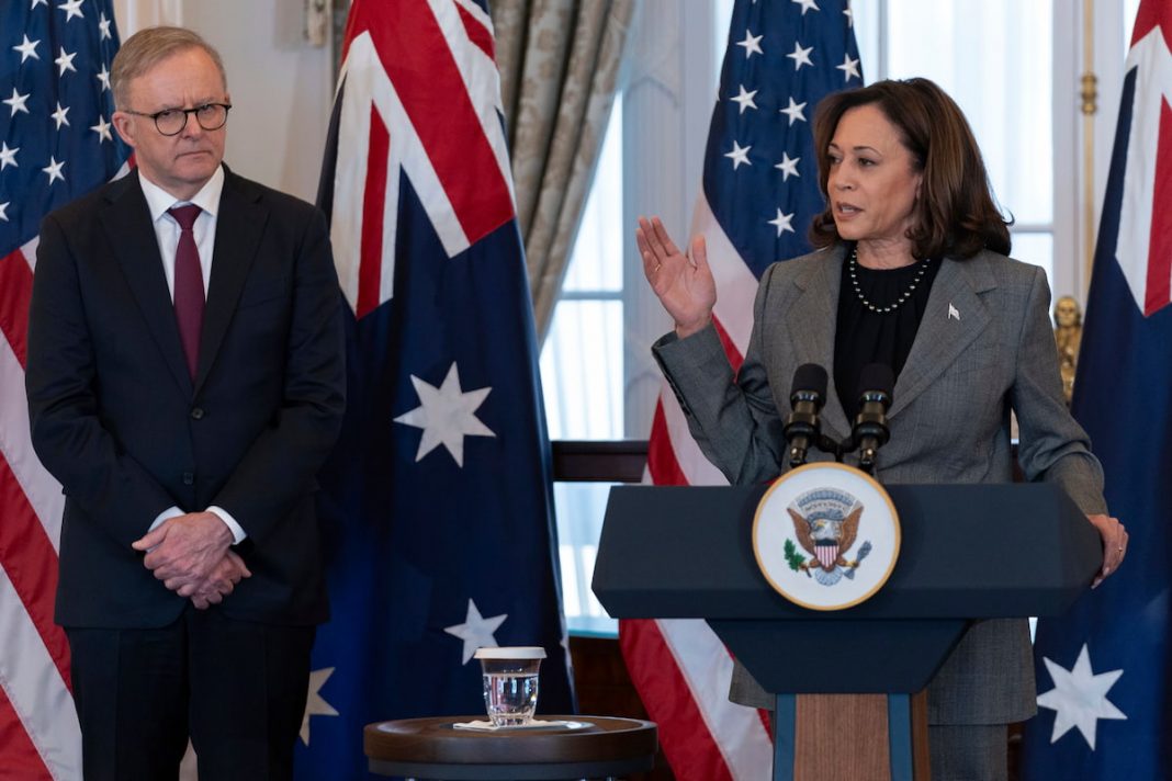 US Vice President Harris applauds Australia's gun laws