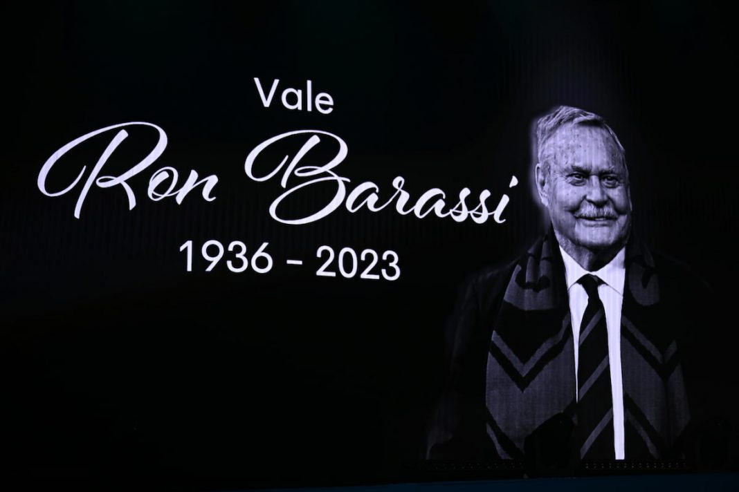 AFL legend Ron Barassi farewelled at MCG