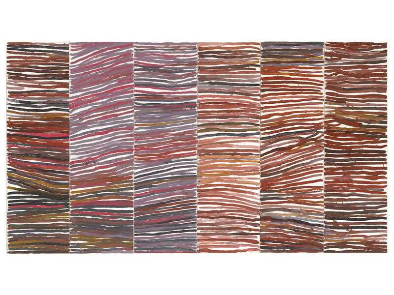 Painting by Indigenous artist Emily Kam Kngwarray, Anmatyerr people, Untitled (awely), 1994