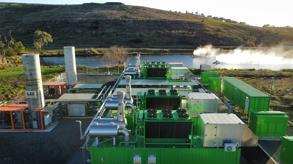 The methane gas plant at Mugga Lane. Photo supplied