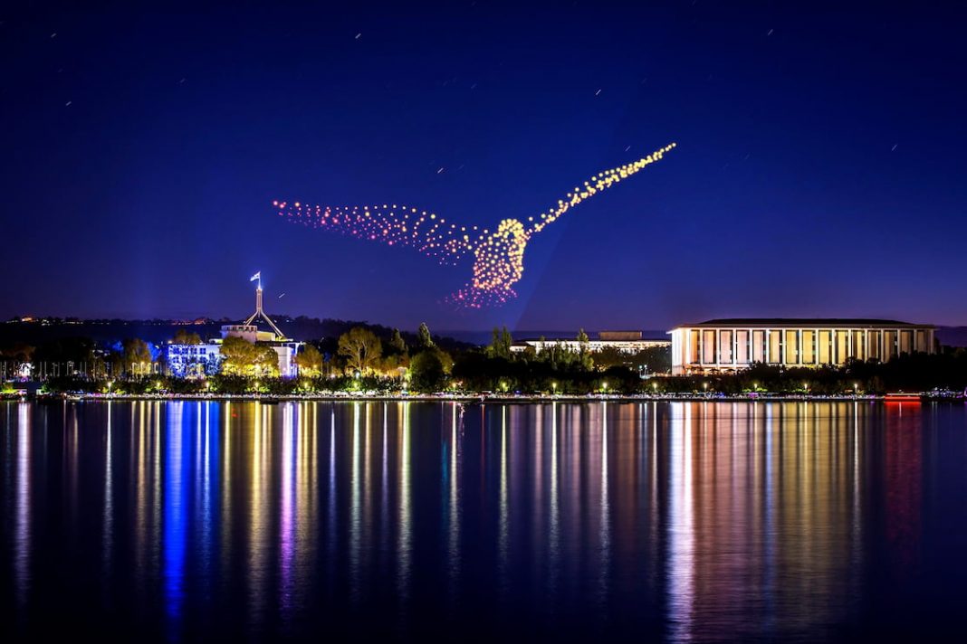 Drone show to light up Lake Burley Griffin