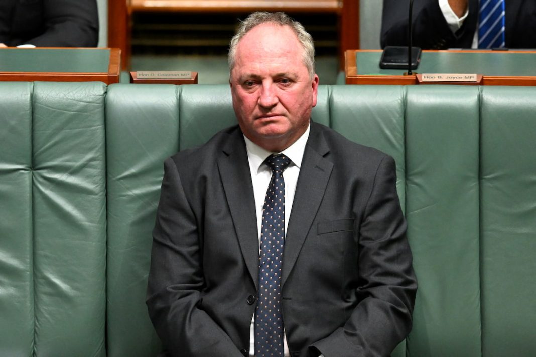Barnaby Joyce returns to parliament after viral video emerges