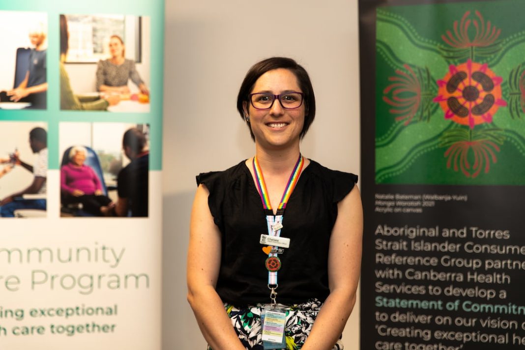 Canberra Health Services Community Care Health Promotion Officer Chelsea Hillenaar.