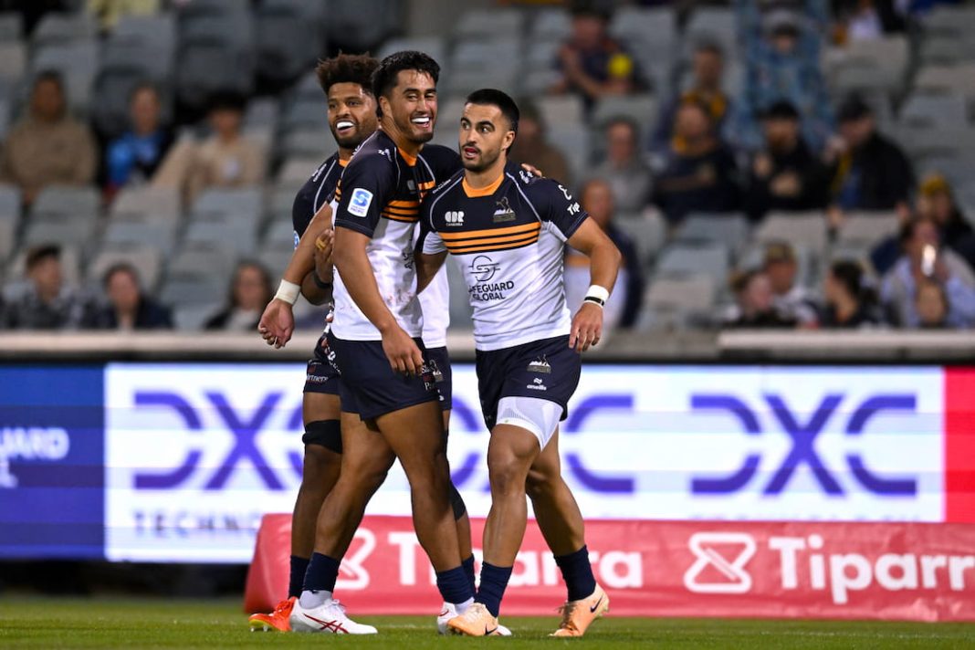 Brumbies notch nine tries in statement defeat of Moana