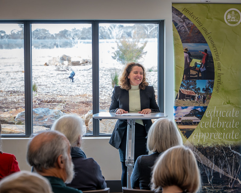 Rebecca Vassarotti, ACT Minister for Heritage, announcing the recipients of last year's ACT Heritage Grants. File photo: Nicholas Fuller