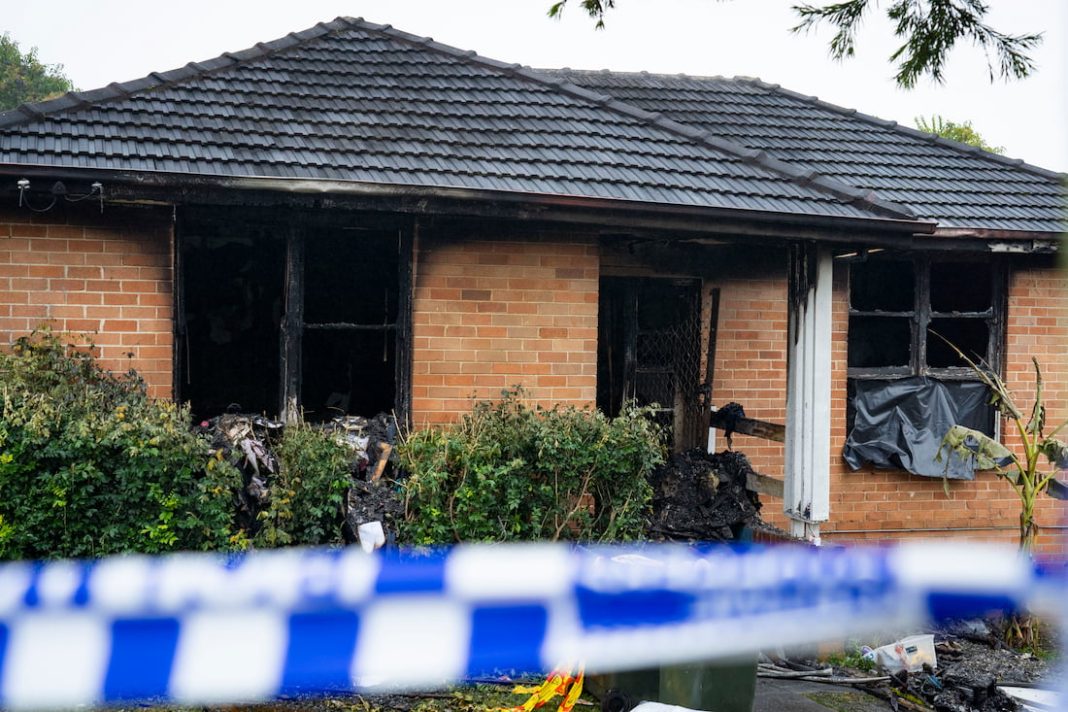 Dad charged with triple murder over deadly house fire