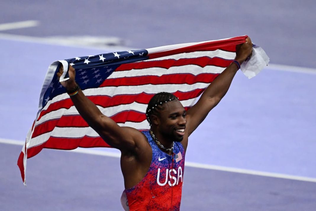 American Noah Lyles takes gold in 100 metre thriller