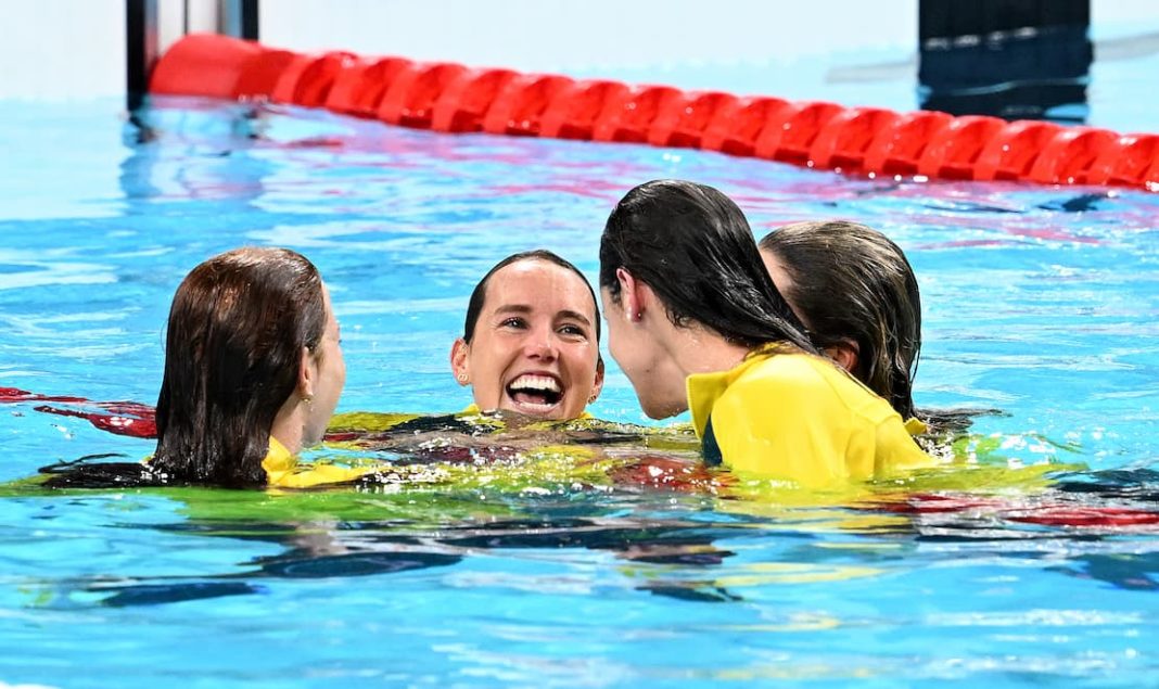 Aussie swimmers put silver touches on Paris campaign