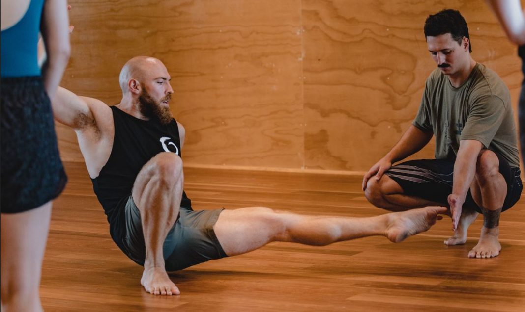 Independents for Canberra candidate Thomas Emerson in his movement studio, Praksis. Photo supplied