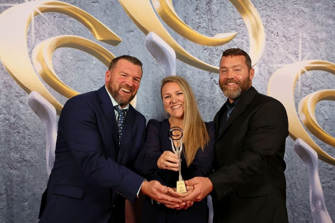 The In-Depth Landscape Construction team proudly celebrates winning the 2024 Australian Trades Small Business Champion Award in the Landscape category.