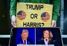 US Presidential Debate Between Harris And Trump