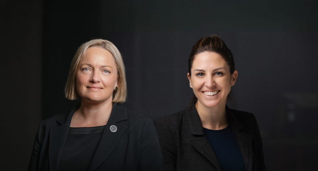 Snedden Julia Bridgewater (left) and Emily Shoemark (right). Hall & Gallop