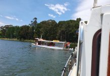 A boat sunk on Lake Burley Griffin with all passengers rescued safely.