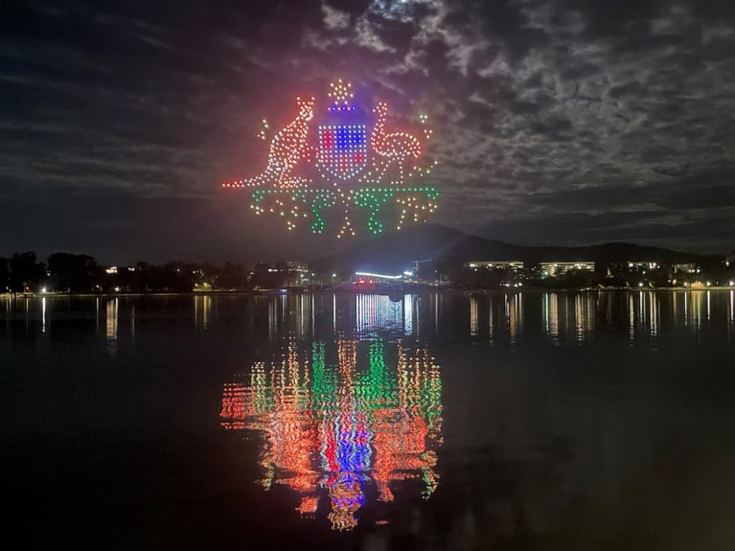 Drones Lake Burley Griffin