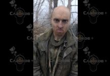 Oscar Jenkins was captured by Russian forces in December and taken prisoner. (HANDOUT/'SLADKOV+' TELEGRAM ACCOUNT)