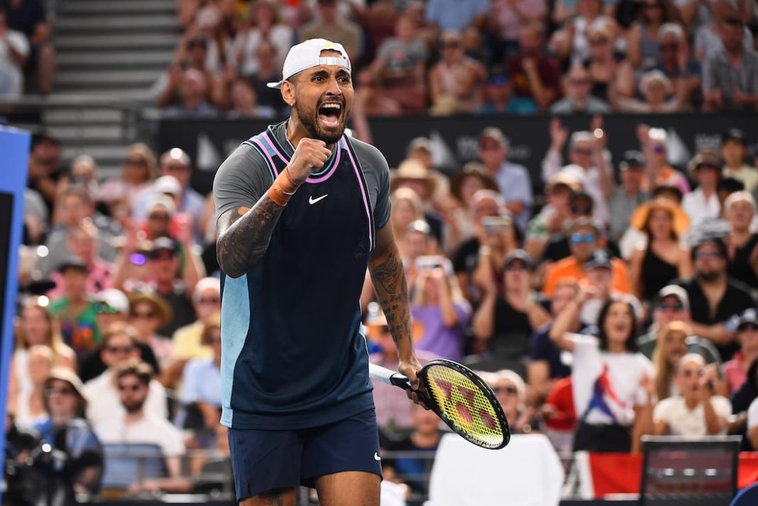 Nick Kyrgios is in doubt for the Australian Open because of an abdominal strain. (Jono Searle/AAP PHOTOS)