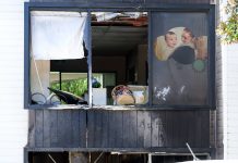 A childcare centre was set ablaze in Sydney after hateful graffiti was sprayed onto its walls. (Steve Markham/AAP PHOTOS)