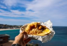 Beer Battered Barramundi & Chips