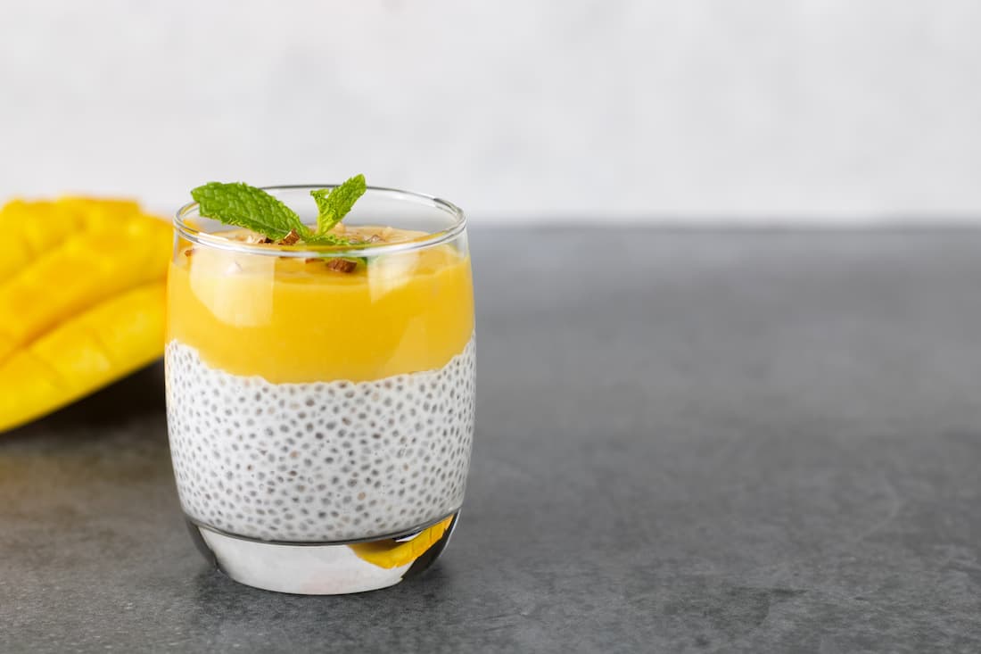 mango chia pudding