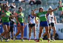Why Roosters’ aura won’t faze the Raiders Canberra pressed preliminary final opponents Sydney Roosters hard during the regular season. (Lukas Coch/AAP PHOTOS)