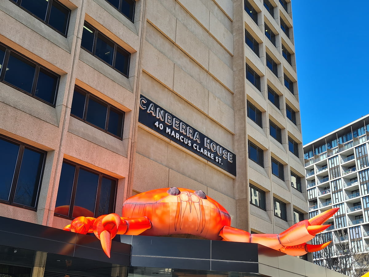 Canberra's big crab